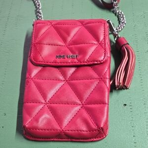 Nine West Red Quilted Crossbody Bag